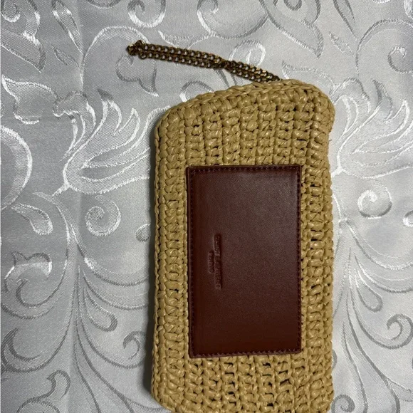 Saint Laurent Beige Woven Clutch - Picture 3 of 3